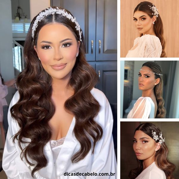 penteado noiva solto vs preso qual escolher