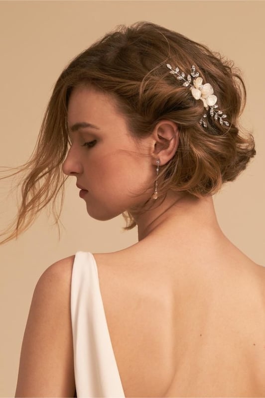 penteados para cabelos curtos de noiva