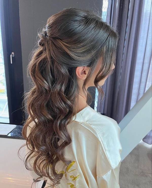 penteados simples para casamento