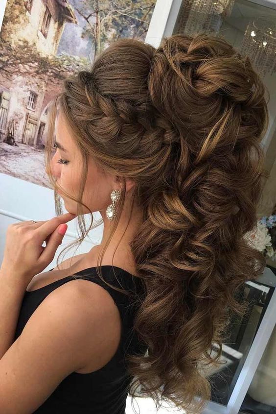 penteados para casamento dia