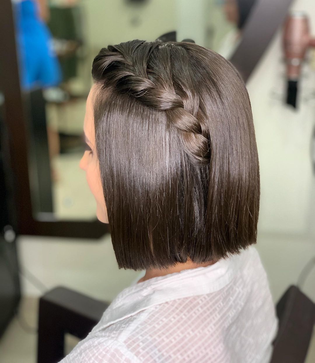 penteado efeito molhado cabelo liso curto passo a passo