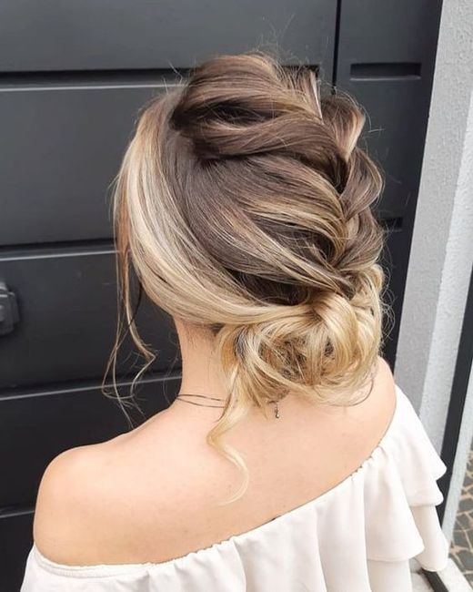 penteados elegantes cabelo médio casamento