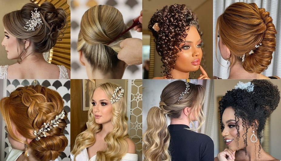 penteados para casamento cabelo médio com rabo de cavalo