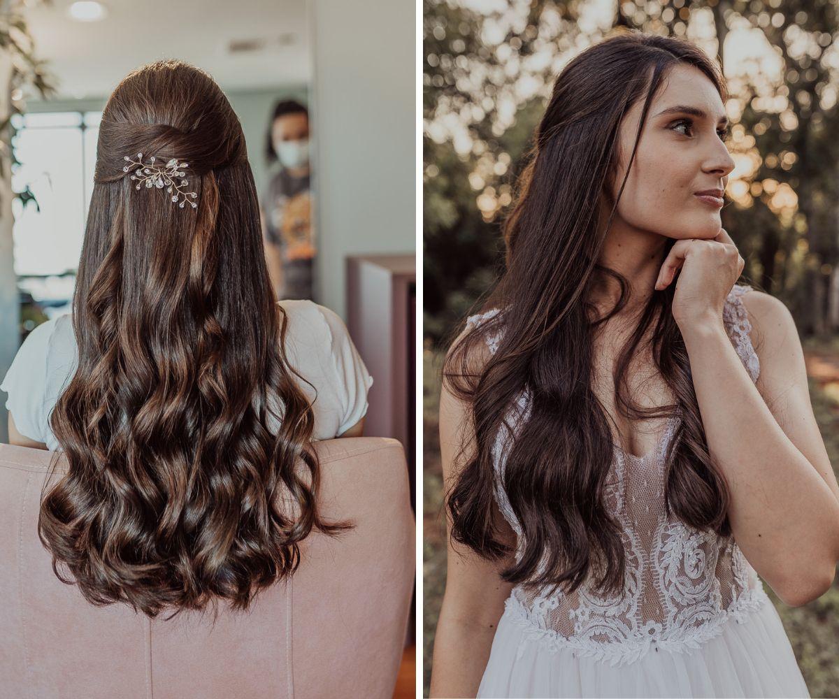 penteado casamento civil cabelo médio