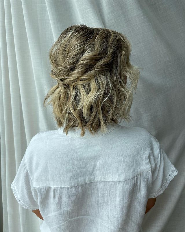 penteados para casamentos cabelo curto