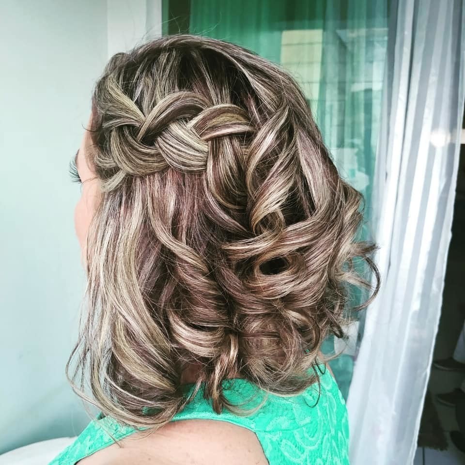 penteados para madrinha cabelo curto com presilha