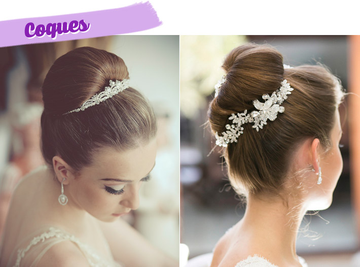 penteados para noivas coque