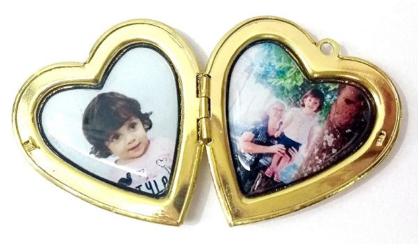 relicário para buquê de noivas com até 4 fotos