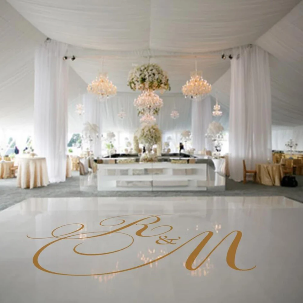 decoração de pista de dança com nome
