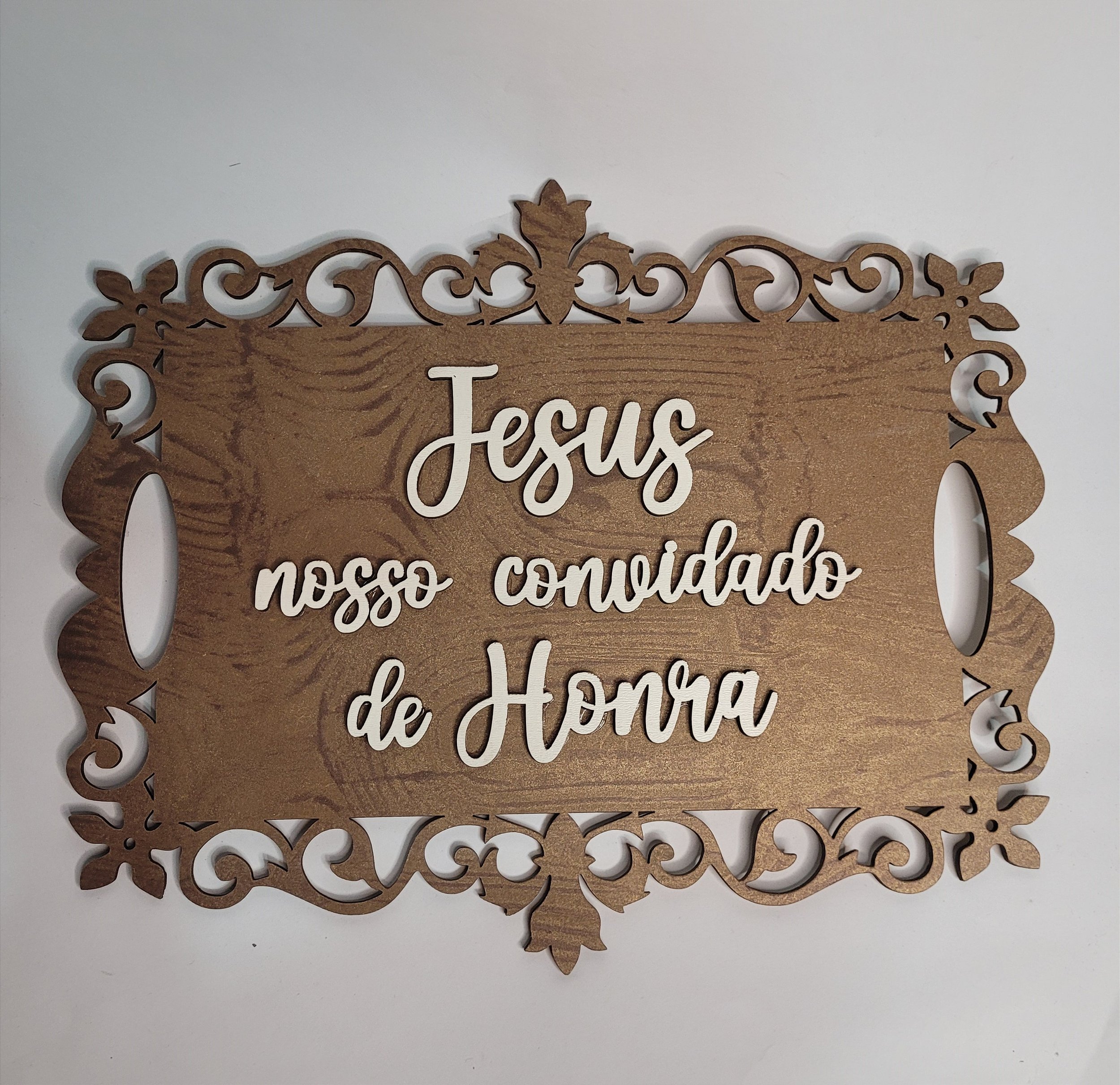 placa de casamento madeira