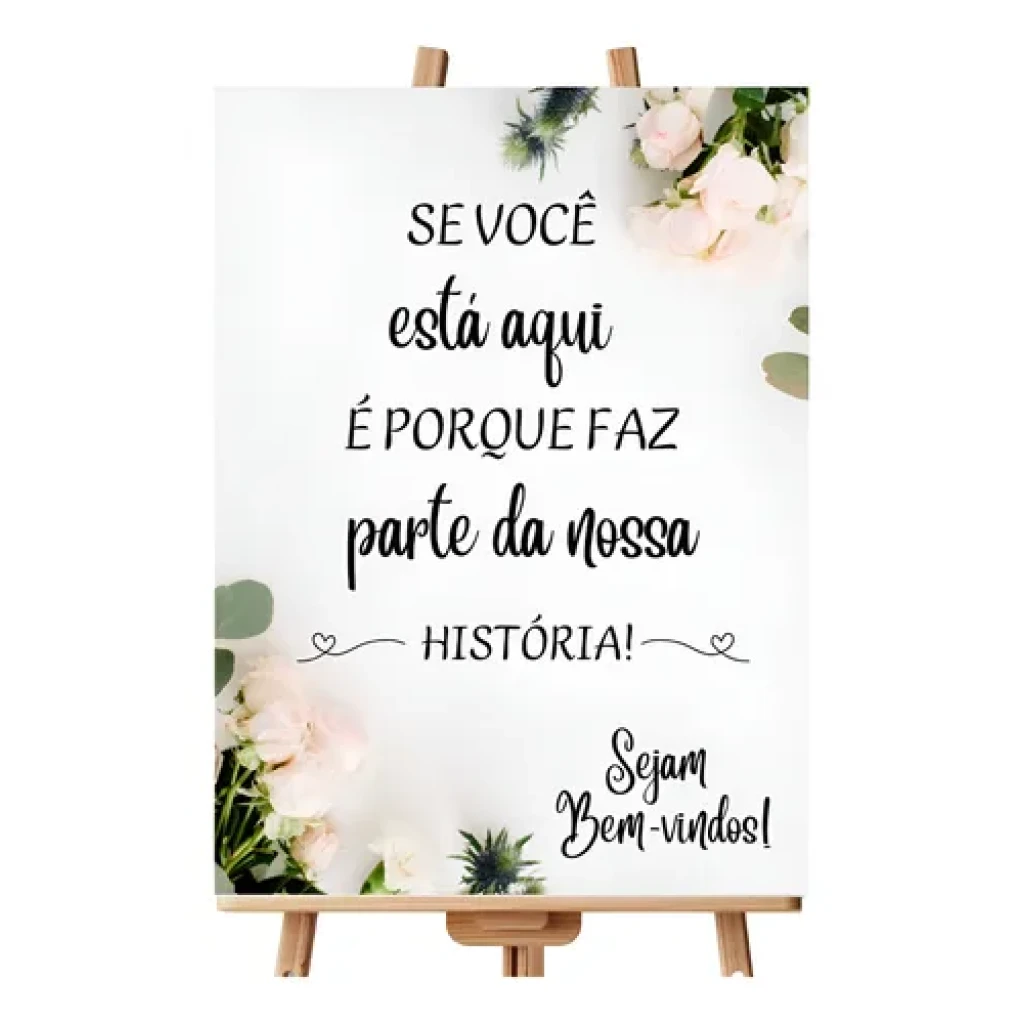 placa de casamento com data