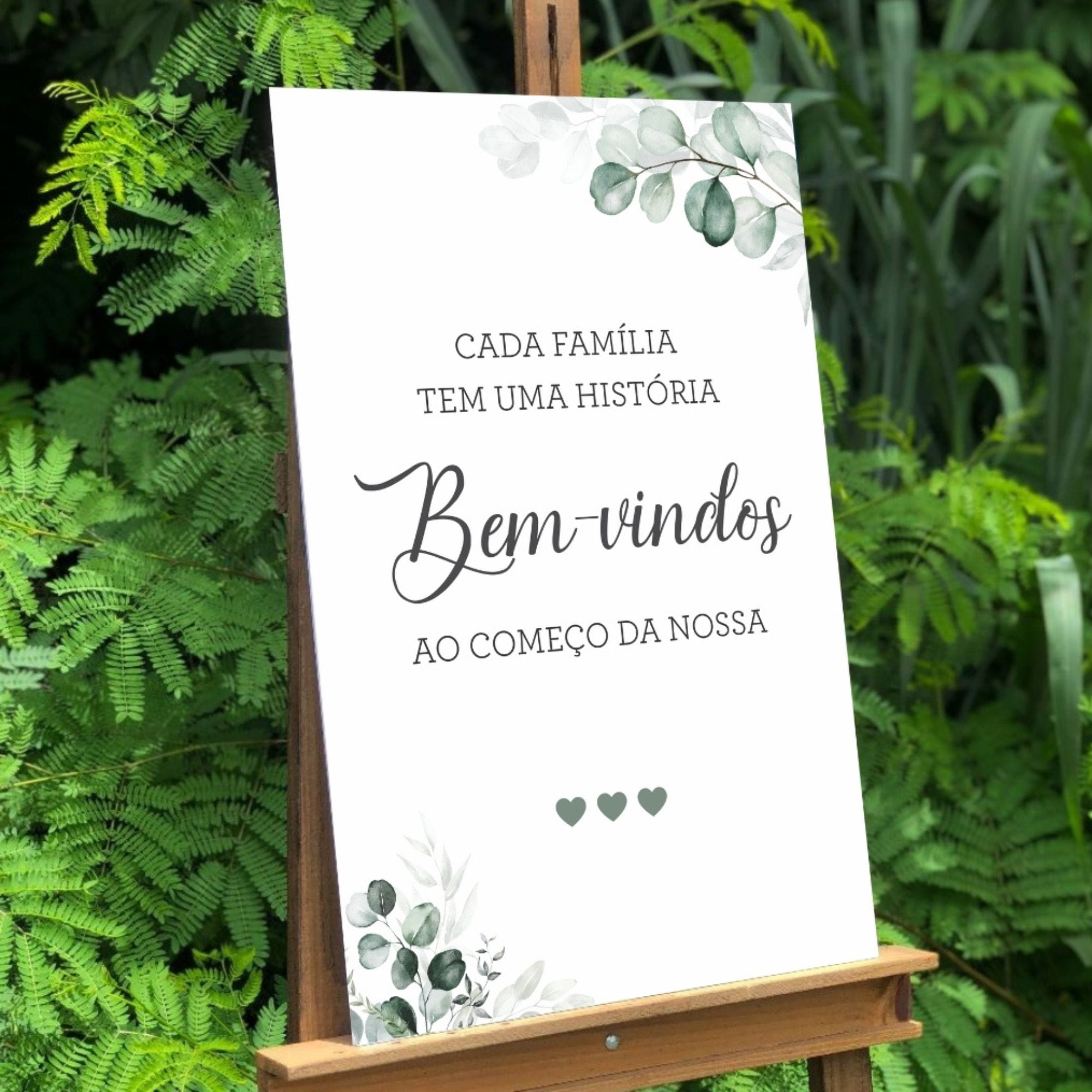 placa de casamento rústica