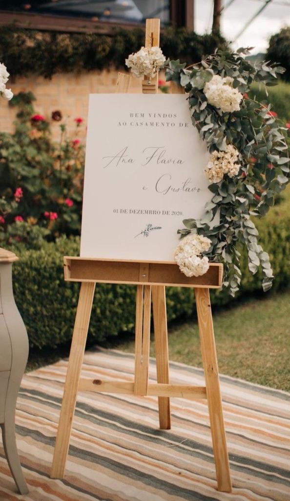 placa de casamento para pajem