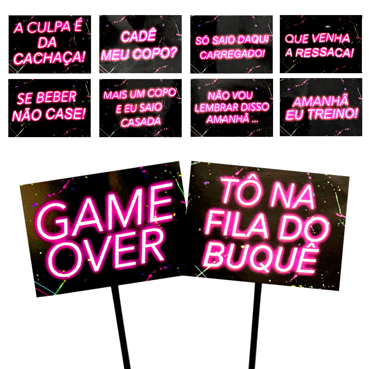 plaquinhas divertidas para fotos