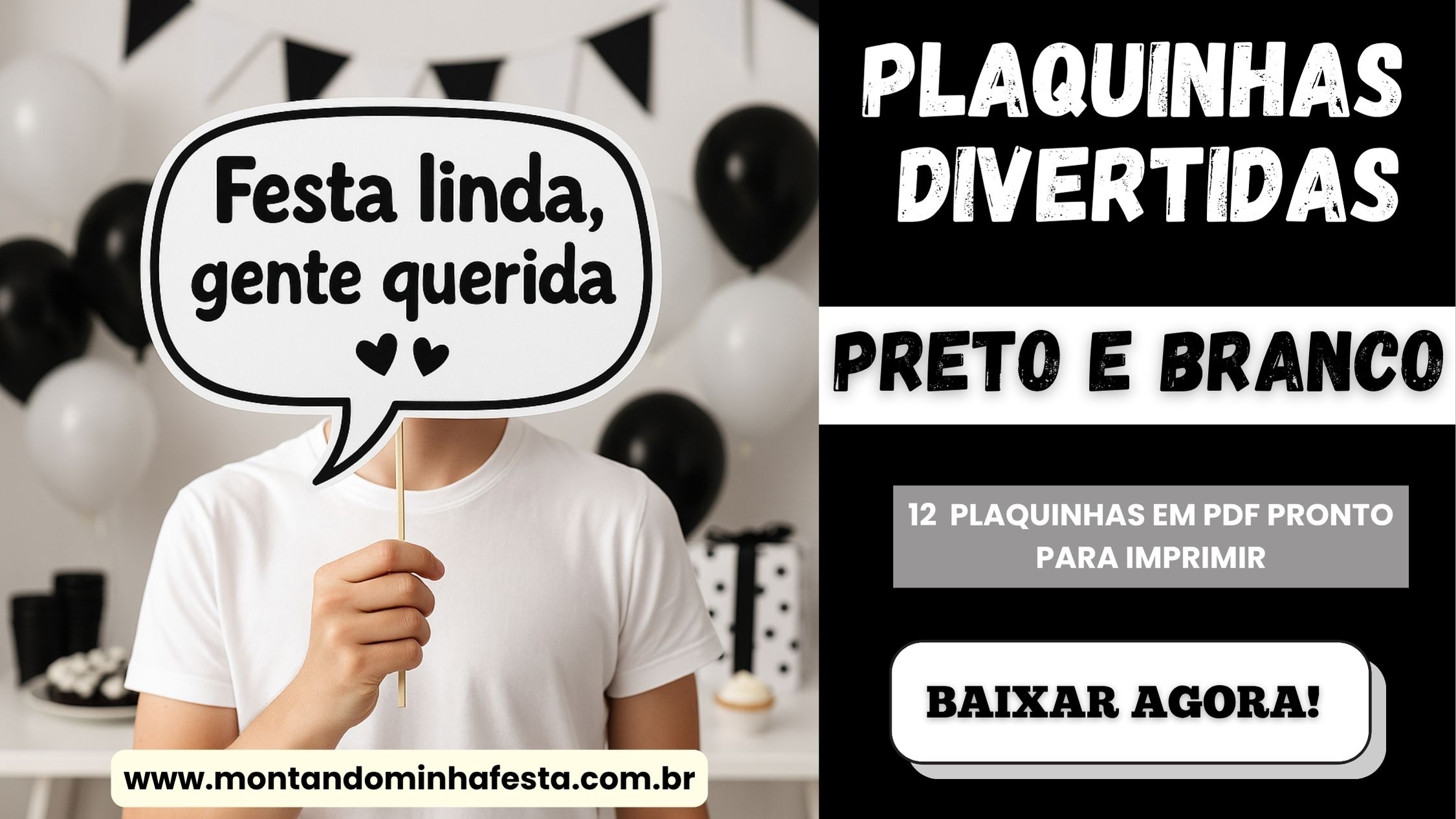 plaquinhas divertidas para fotos