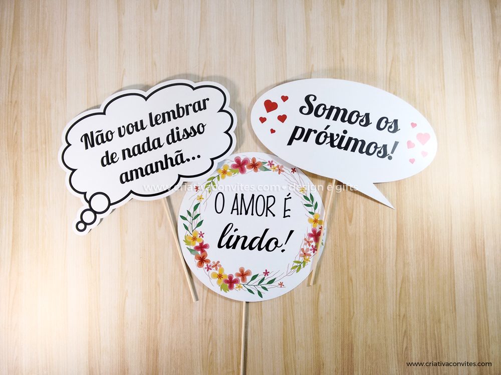 plaquinhas divertidas para fotos