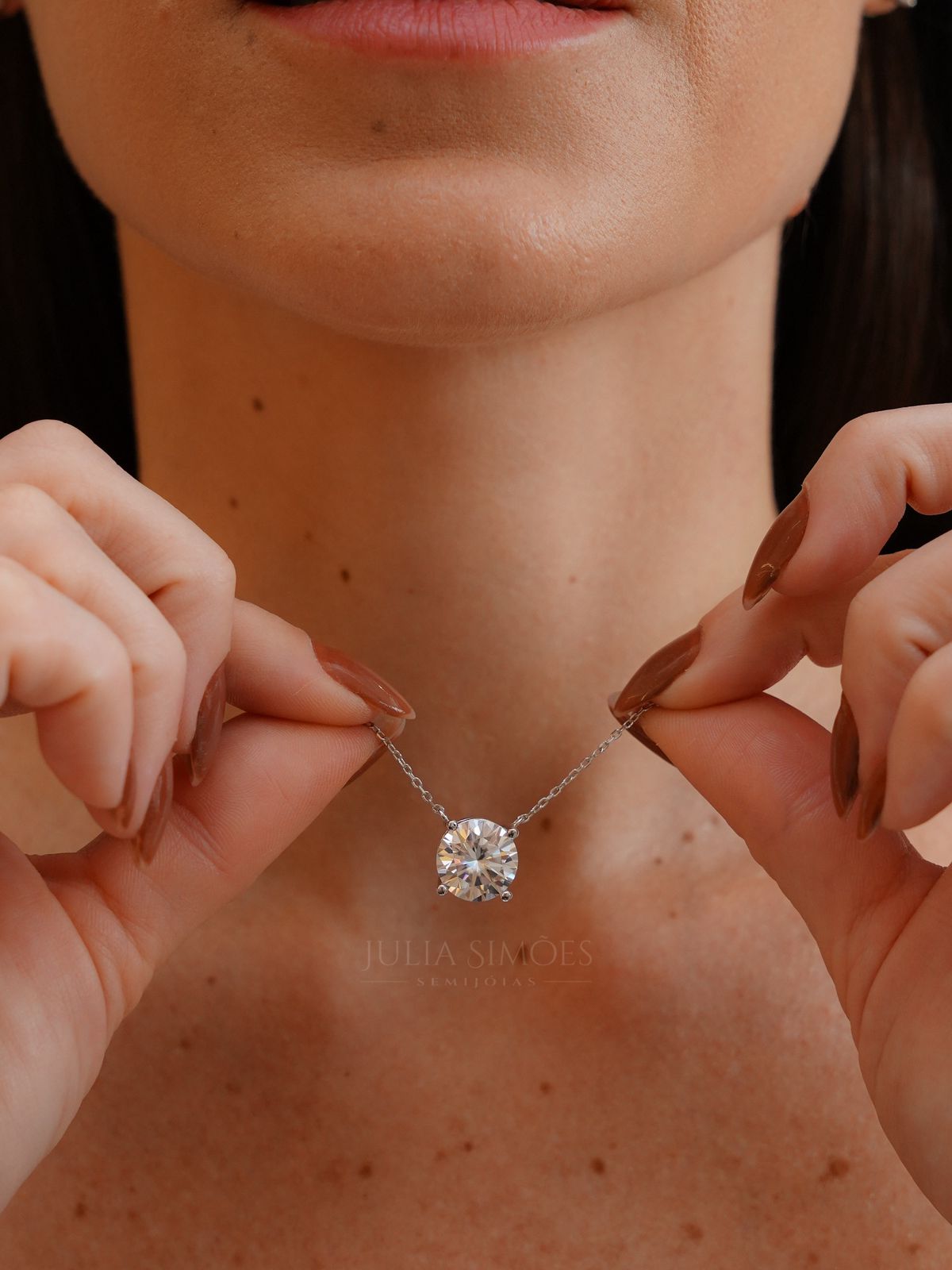colar ponto de luz diamante preço