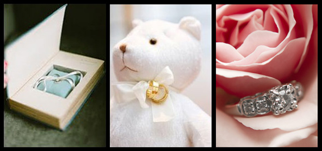 ideias criativas porta alianças casamento