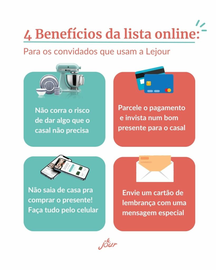 presente para noivos vs presente para casal