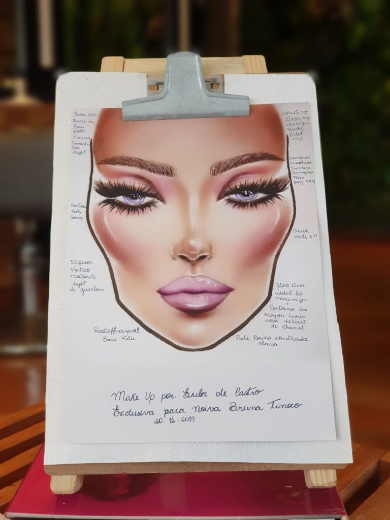 prova de cabelo e maquiagem