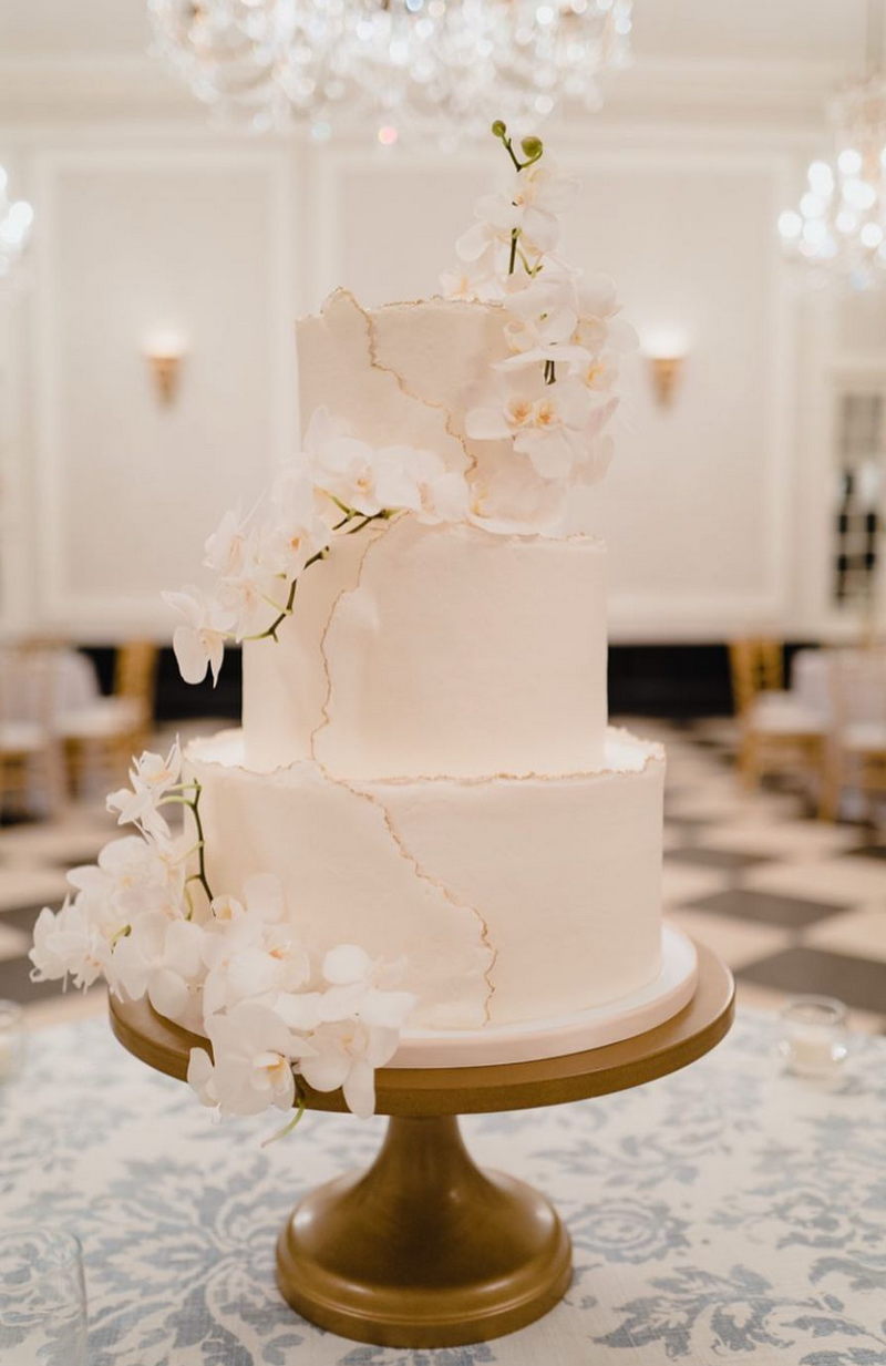 Tendências de sabores de bolo de casamento para 2024/2025