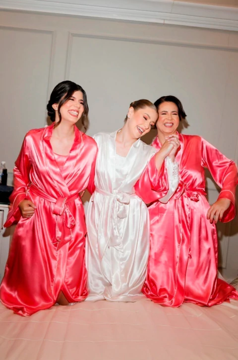 Robe madrinha manga longa