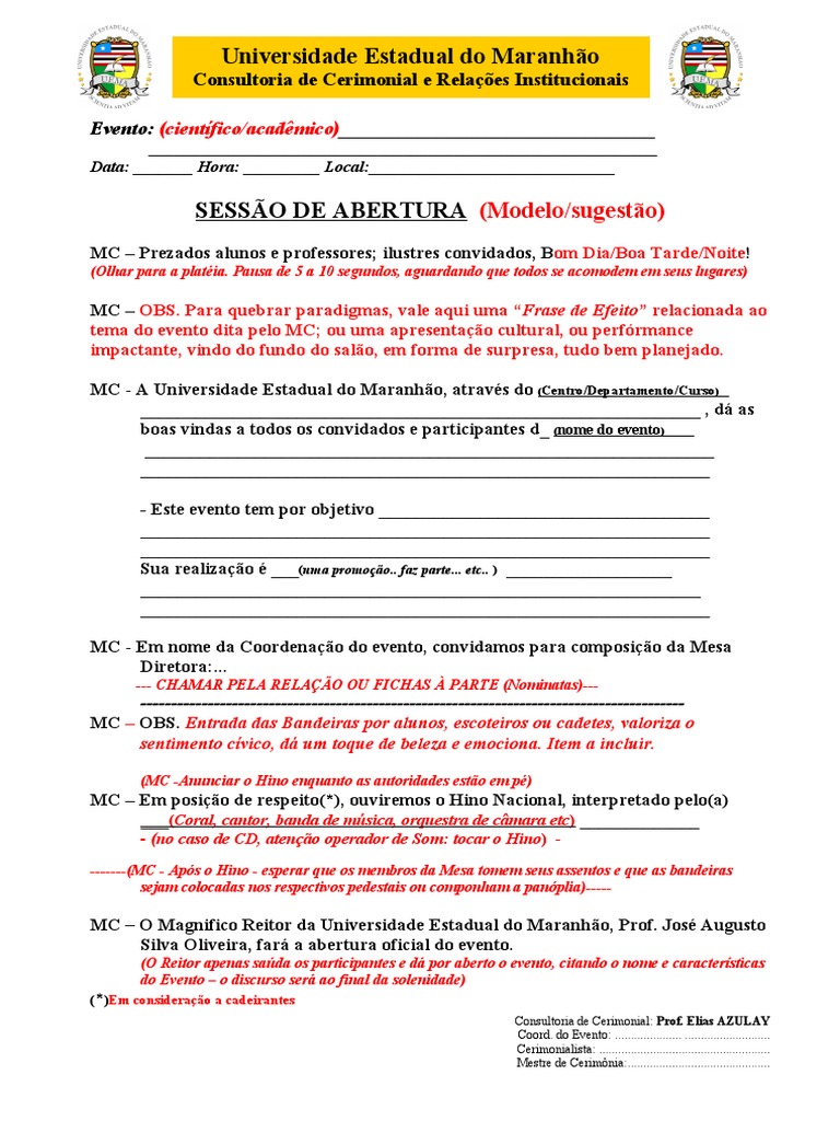 erros comuns roteiro cerimonia formatura evitar