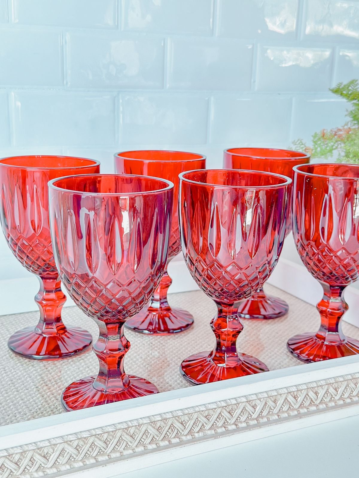 Taças de água para casamento cristal titânio