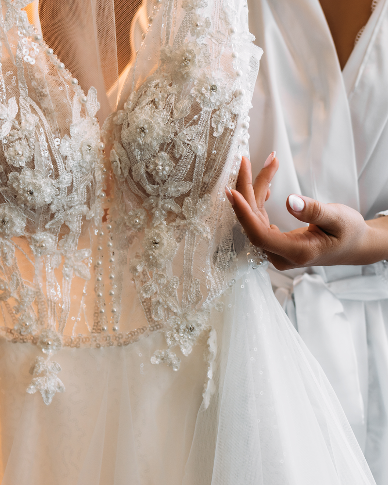 vestido de noiva com zibeline