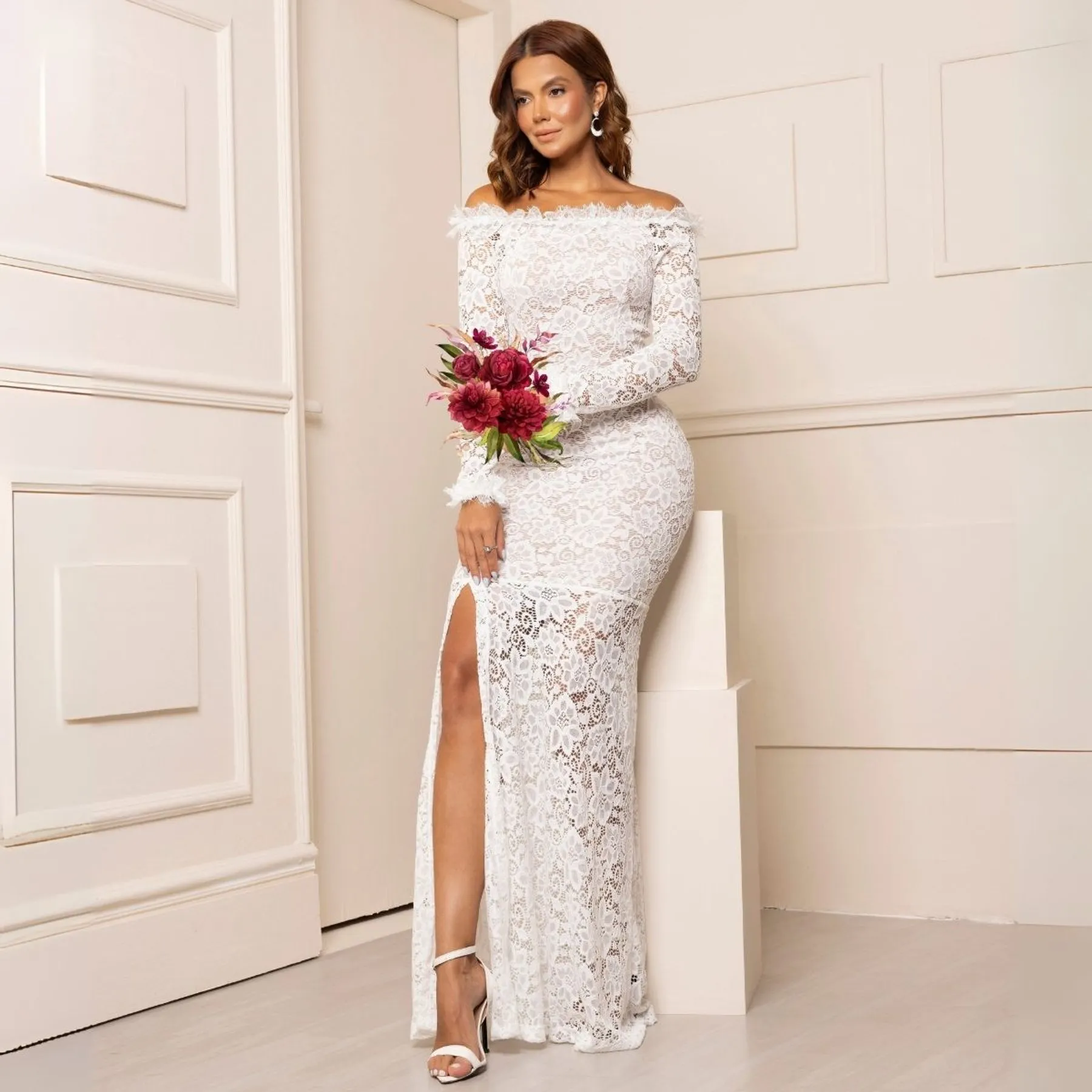 vestido de noiva com mikado