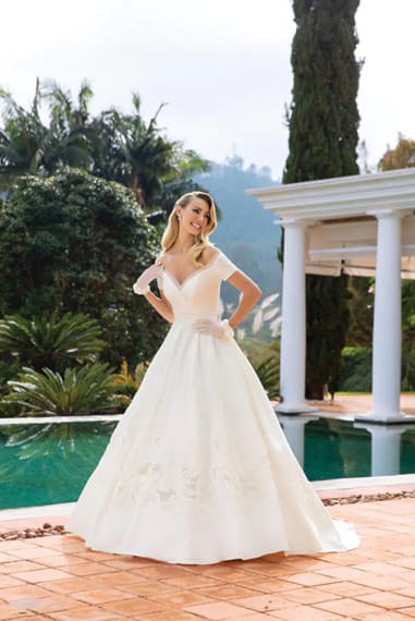 tipos de seda para vestido de noiva