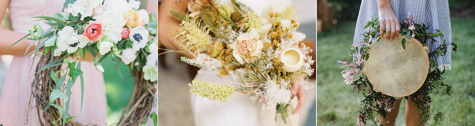 buquê de noiva cascata vs buquê de noiva redondo