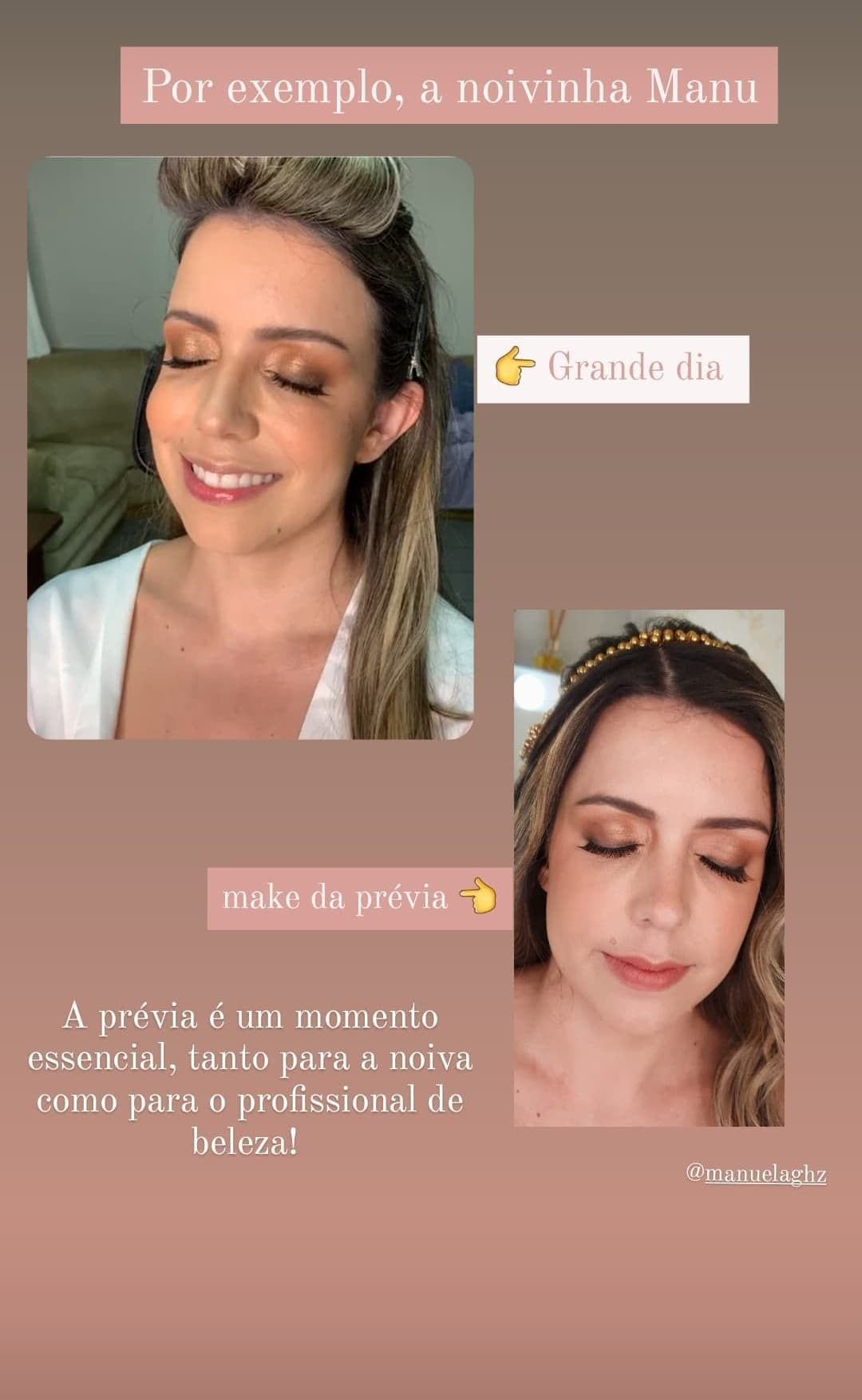 teste de penteado e maquiagem