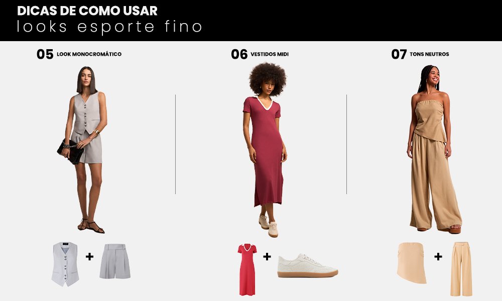 looks inspiração traje esporte fino mulher
