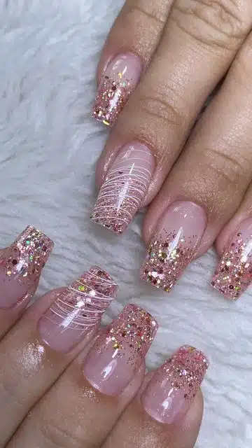 unhas de noiva decoradas