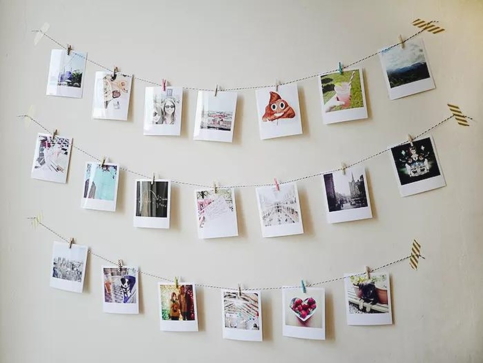 Varal de fotos DIY