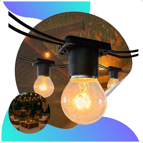 cordão de luzes