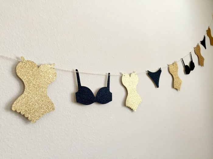 como fazer varal de lingerie com nome personalizado