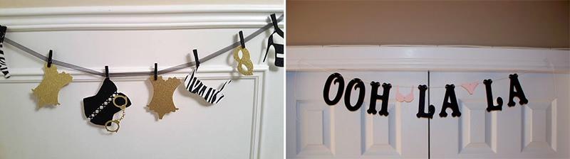 varal para cha de lingerie