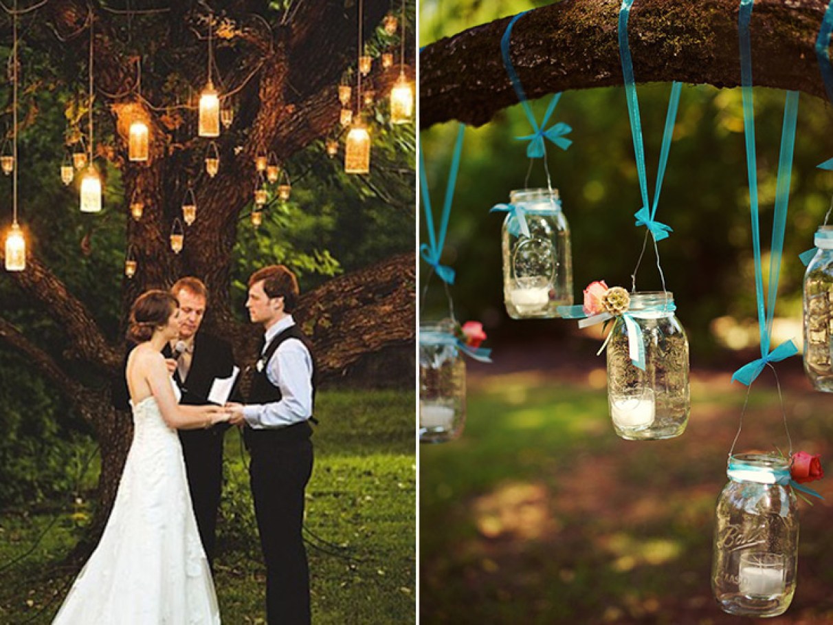 Como Criar uma Atmosfera Mágica com Velas Suspensas em Casamentos