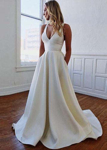 vestido de noiva alça fina sereia