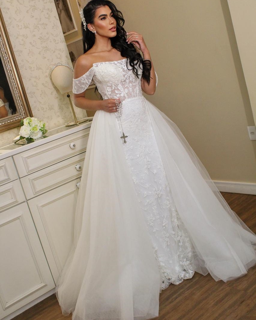 vestido de noiva alça fina para casamento civil