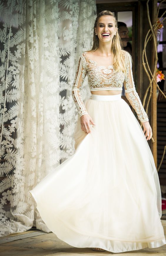 vestido de noiva bailarina