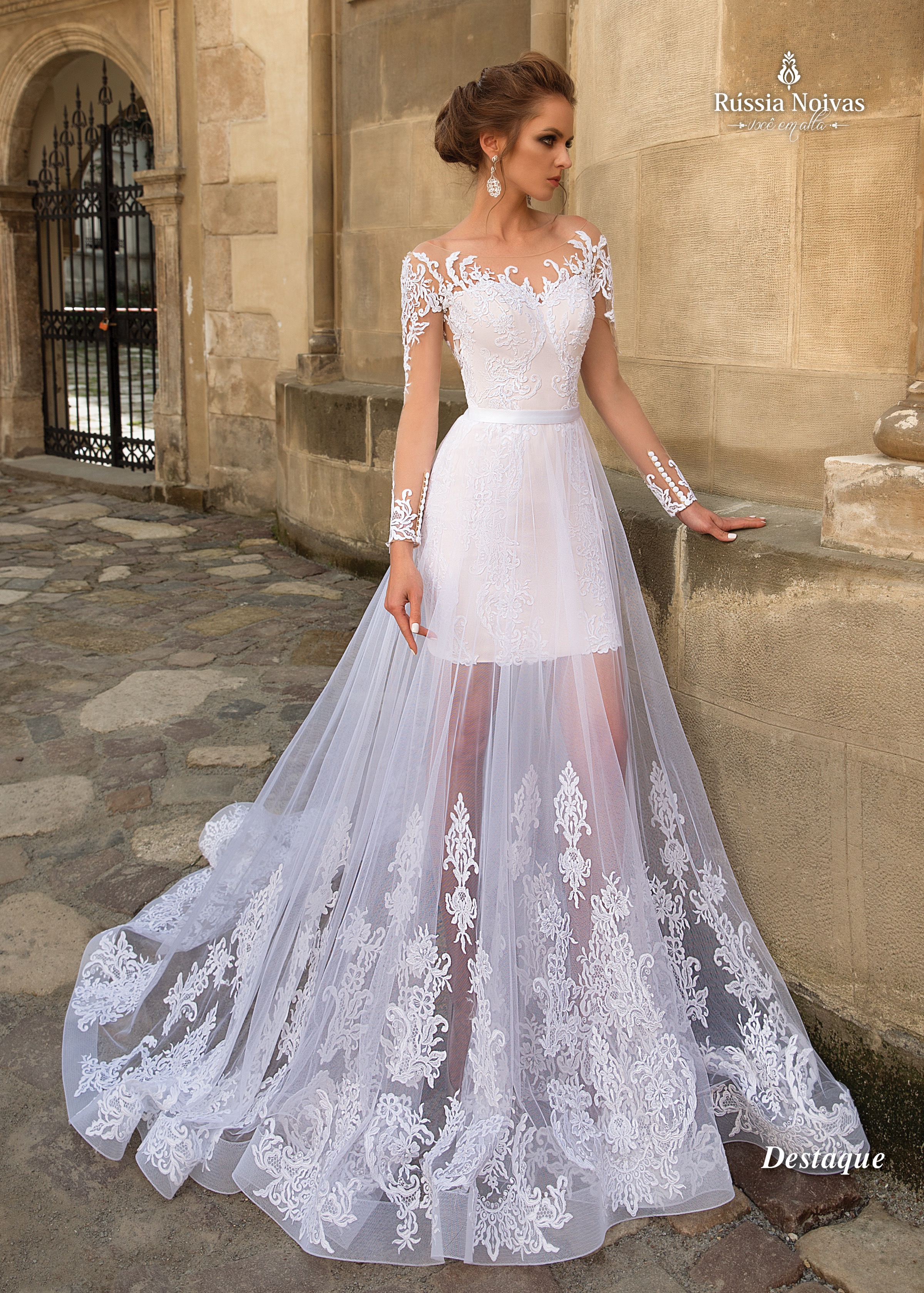 vestido de noiva branco gelo