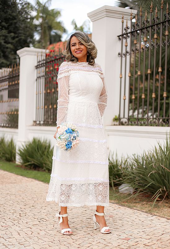Vestido noiva festa junina luxo