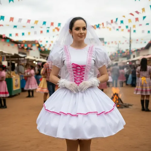 Vestido de noiva caipira moderno