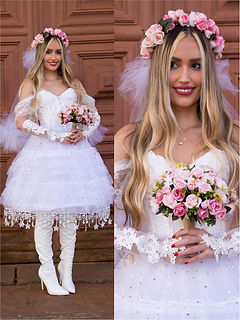 Vestido noiva caipira luxo
