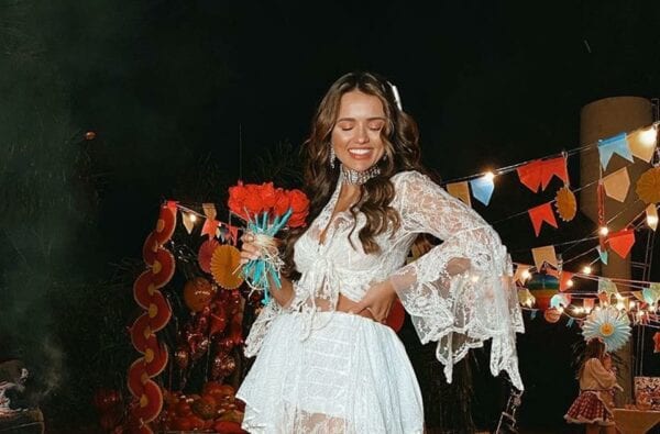 Vestido noiva caipira adulto festa junina noiva caipira 2025