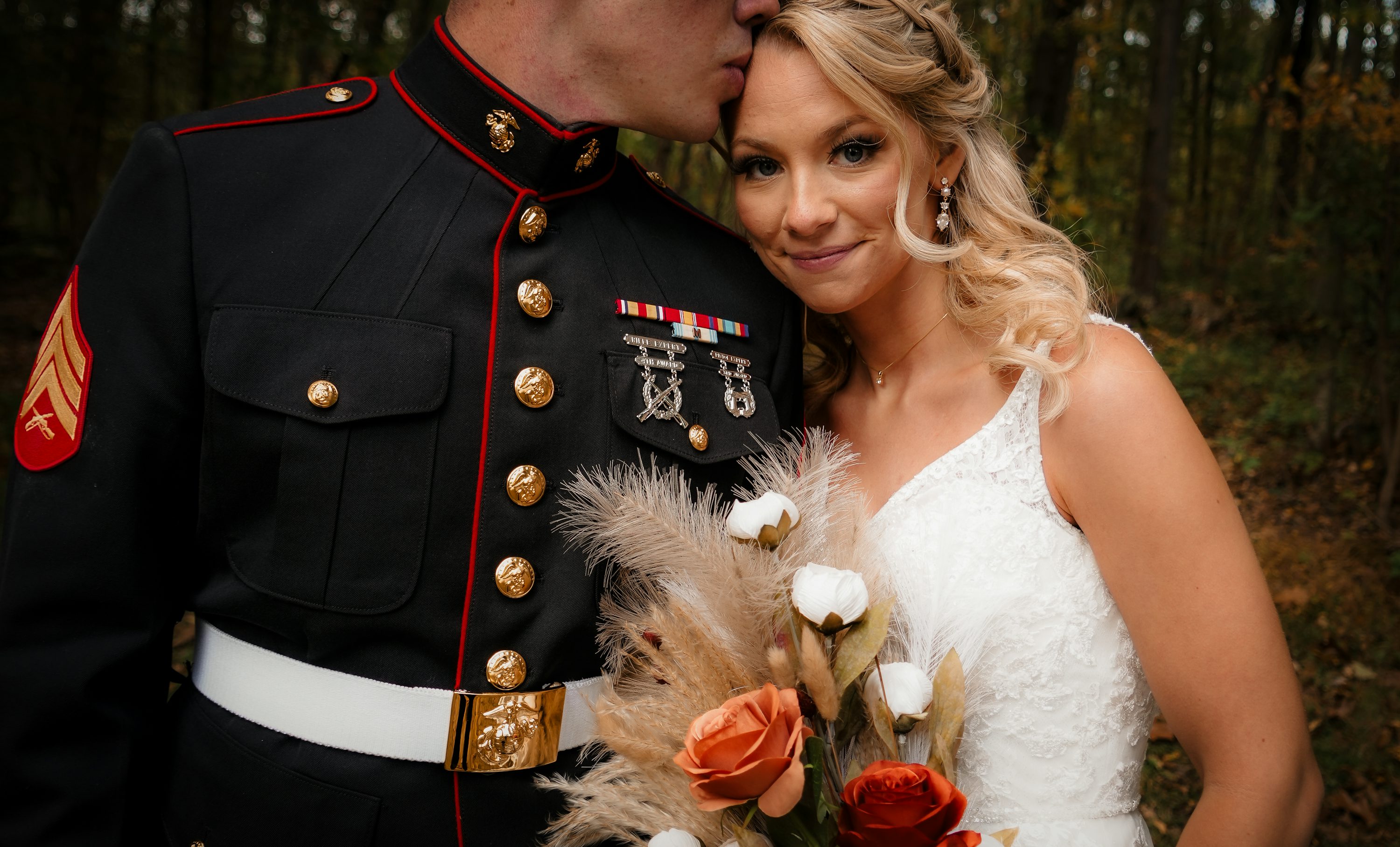 vestido de noiva camuflado longo
