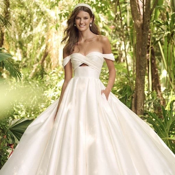 vestido de noiva cetim bucol